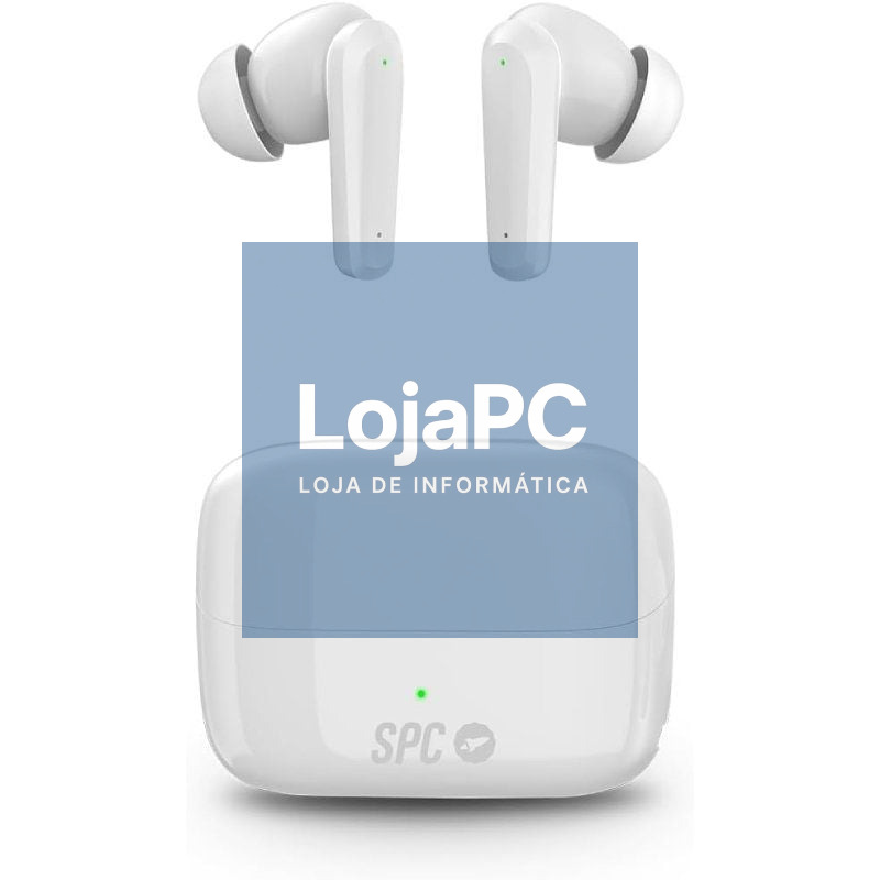 Auscultadores Bluetooth SPC Ether 2 Pro com estojo de carga/ Autonomia 6.5h/ Brancos