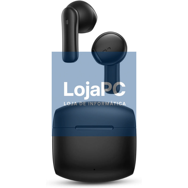 Auscultadores Bluetooth SPC Ether 3 Buds com estojo de carga/ Autonomia 8h/ Pretos
