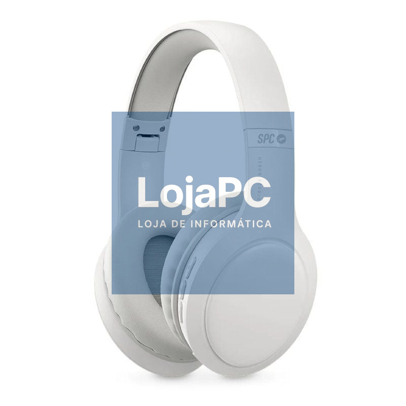 Auscultadores Sem Fios SPC Heron Studio/ com Microfone/ Bluetooth/ Brancos