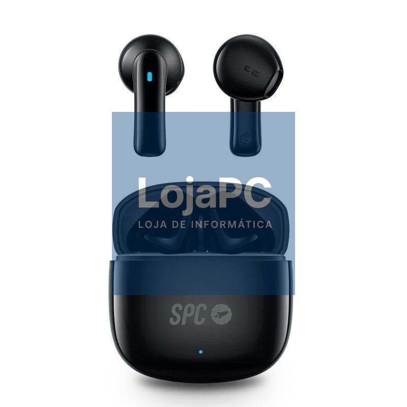 Auscultadores Bluetooth SPC Zion 2 Play com estojo de carga/ Autonomia 7h/ Pretos
