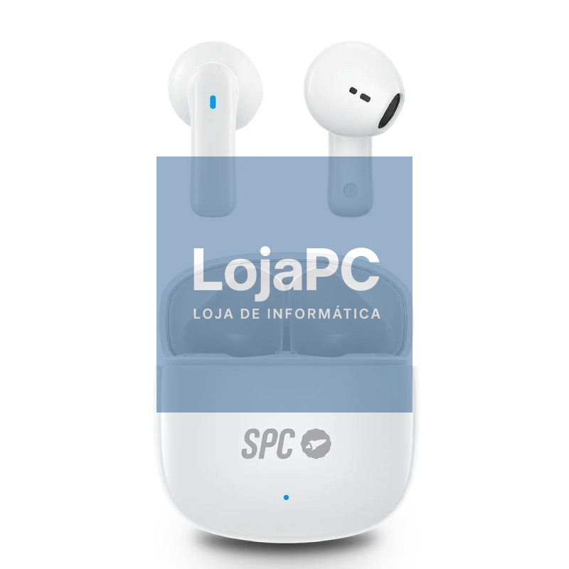 Auscultadores Bluetooth SPC Zion 2 Play com estojo de carga/ Autonomia 7h/ Brancos