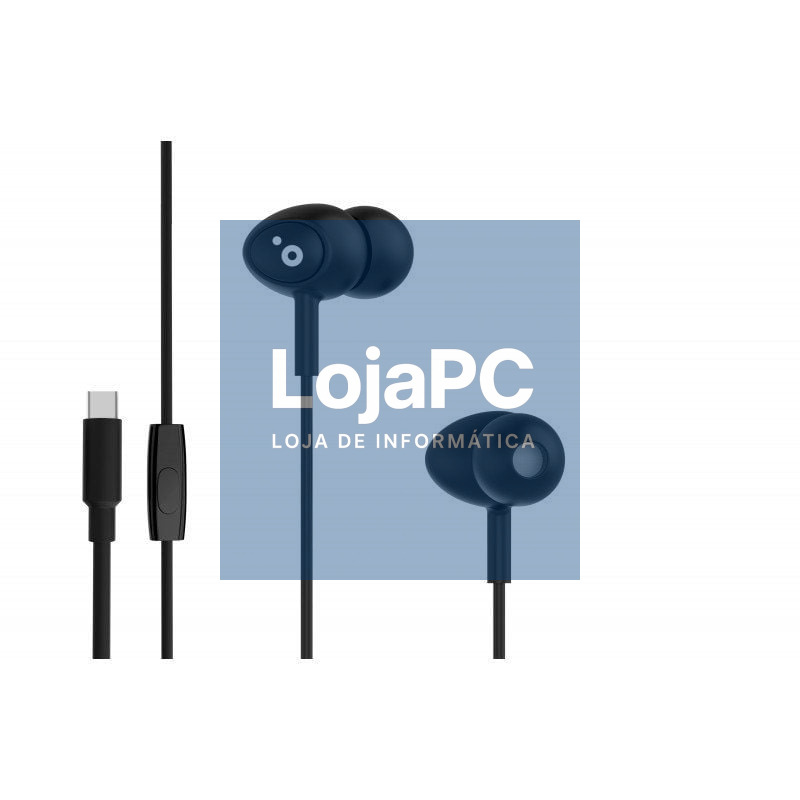 Auscultadores Intrauditivos Sunstech BEATC/ com Microfone/ USB Tipo-C/ Pretos