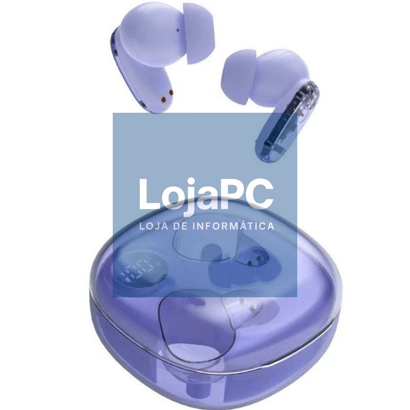 Auscultadores Bluetooth Mars Gaming MHIB2 com estojo de carga/ Autonomia 7h/ Morados