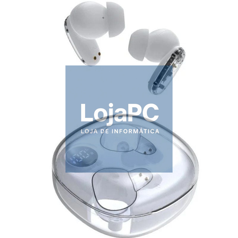 Auscultadores Bluetooth Mars Gaming MHIB2 com estojo de carga/ Autonomia 7h/ Brancos