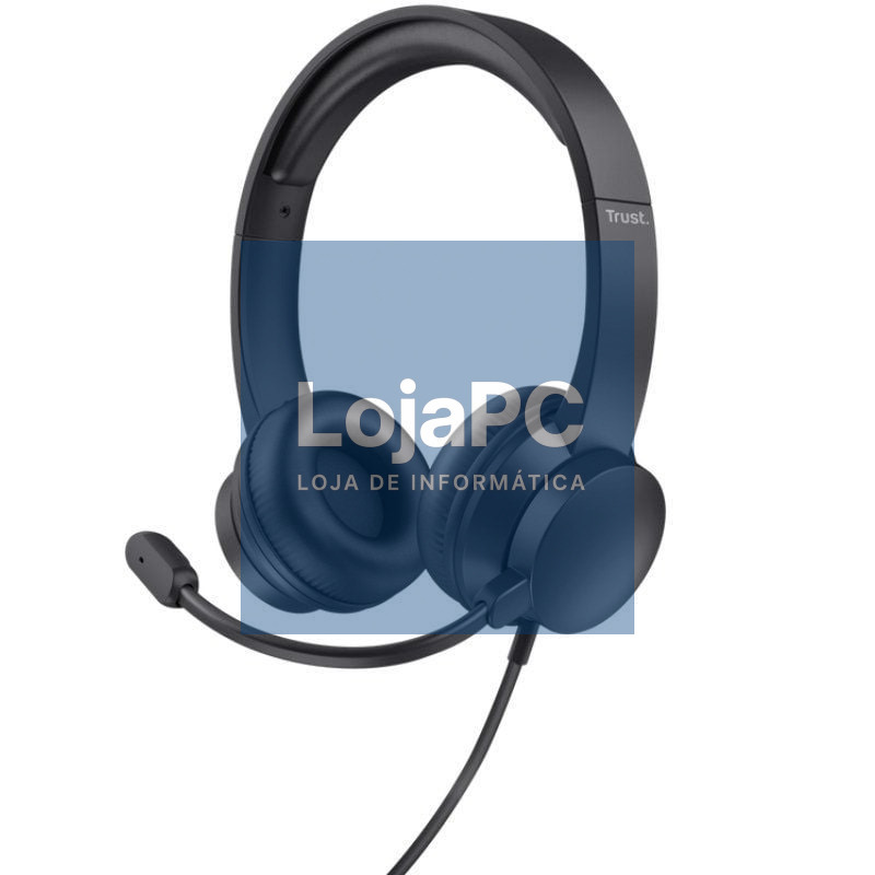 Auscultadores Trust Ayda/ com Microfone/ Jack 3.5/ Pretos