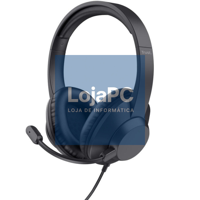 Auscultadores Trust Ayda Max/ com Microfone/ Jack 3.5/ Pretos