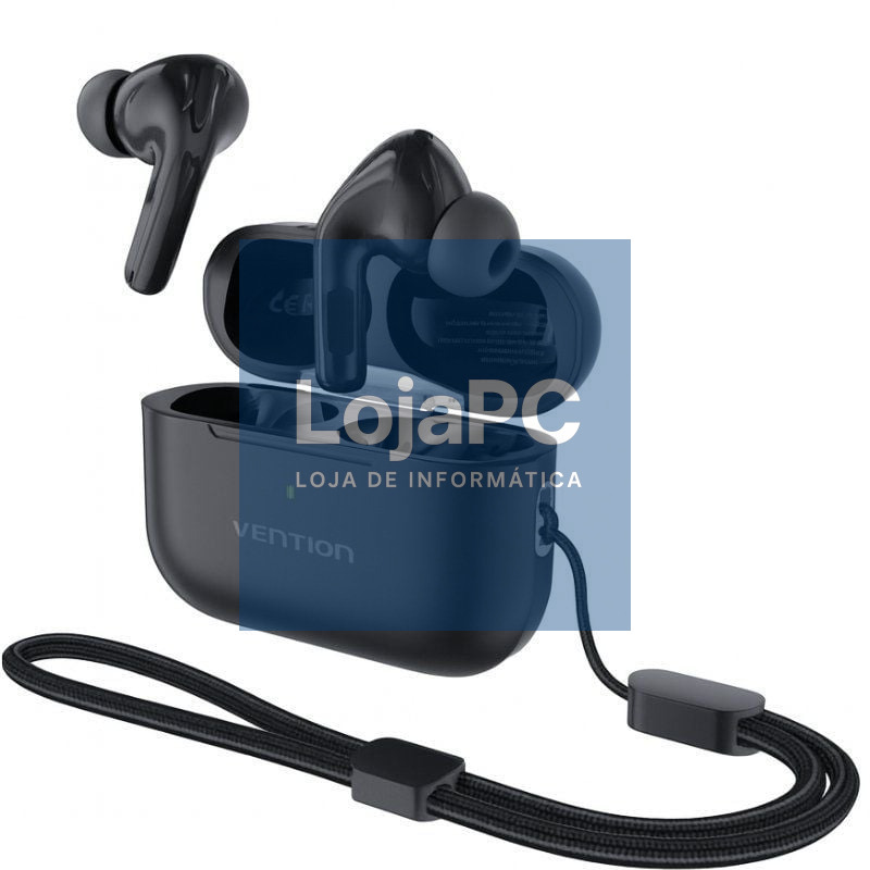 Auscultadores Bluetooth Vention Echo Lite E11 Pro com estojo de carga/ Pretos