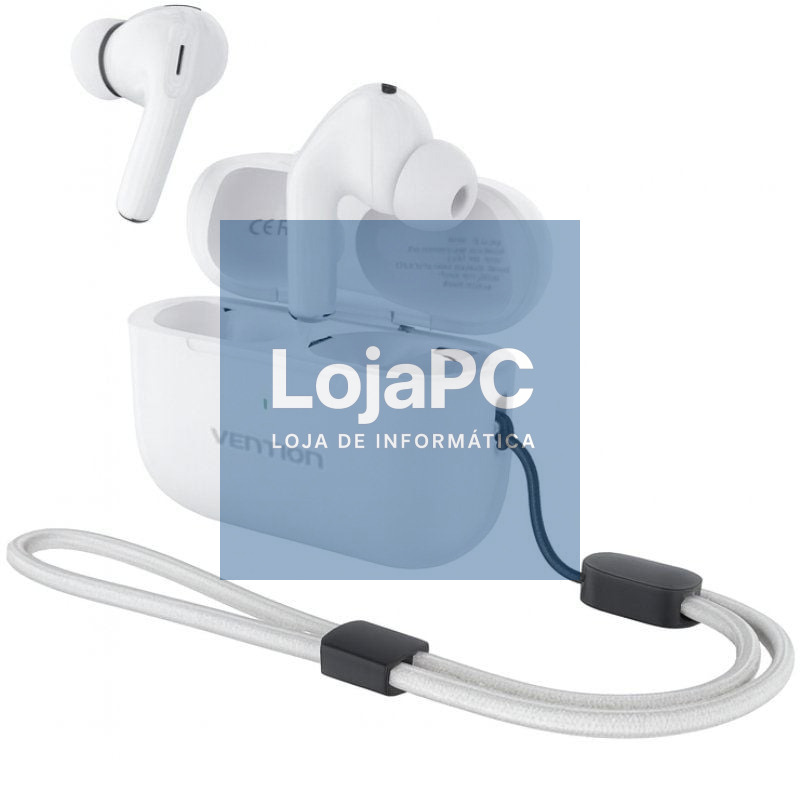 Auscultadores Bluetooth Vention Echo Lite E11 Pro com estojo de carga/ Brancos