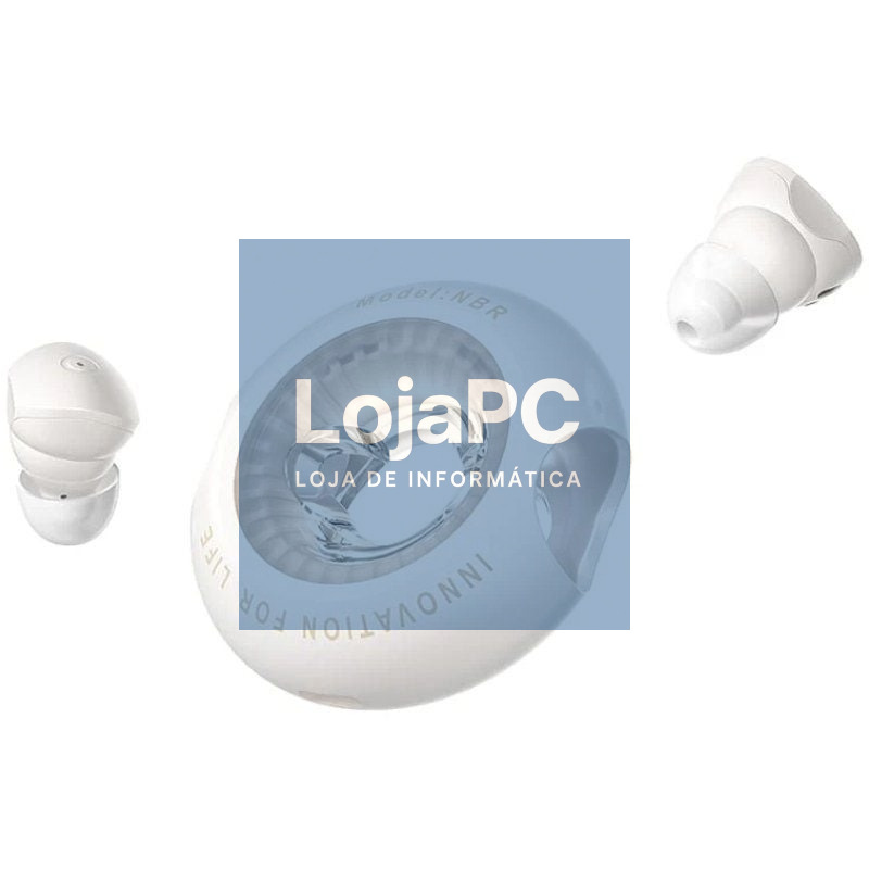 Auscultadores Bluetooth Vention NBRN0 com estojo de carga/ Autonomia 6h/ Beige