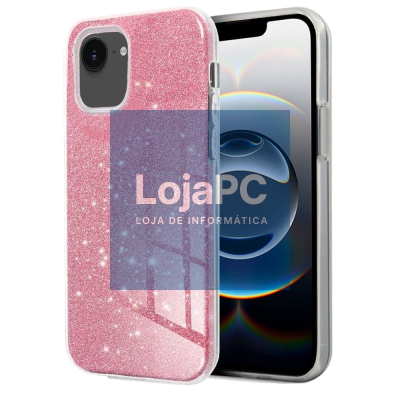 COOL case for iPhone 16e / 17e Glitter Pink