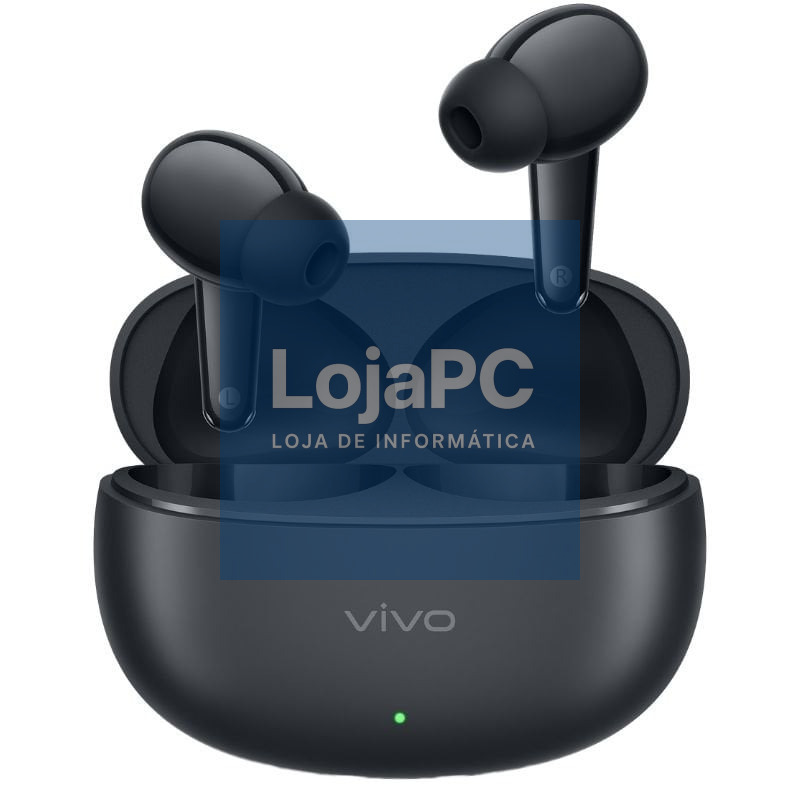 Auscultadores Bluetooth Vivo Buds Pro com estojo de carga/ Autonomia 13h/ Pretos