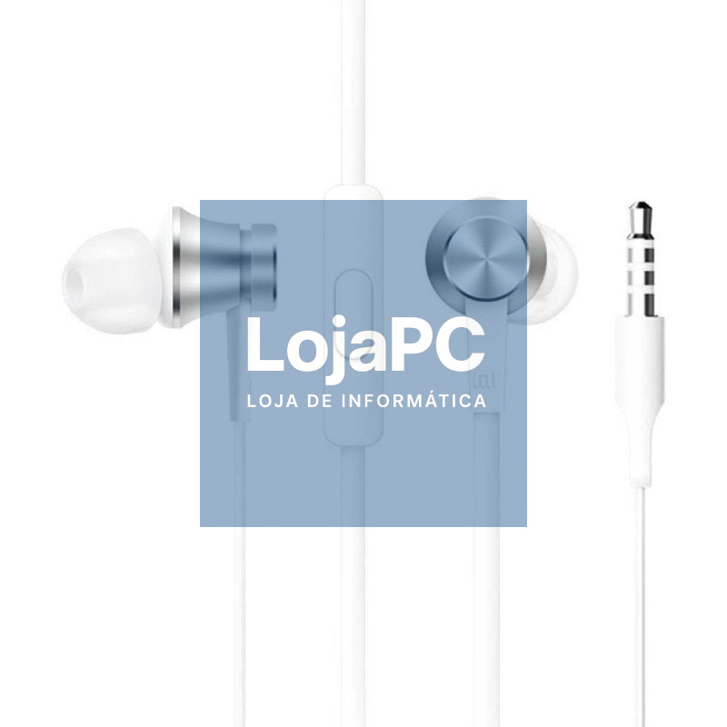 Auscultadores Intrauditivos Xiaomi Mi In Ear Basic/ com Microfone/ Jack 3.5/ Plateados