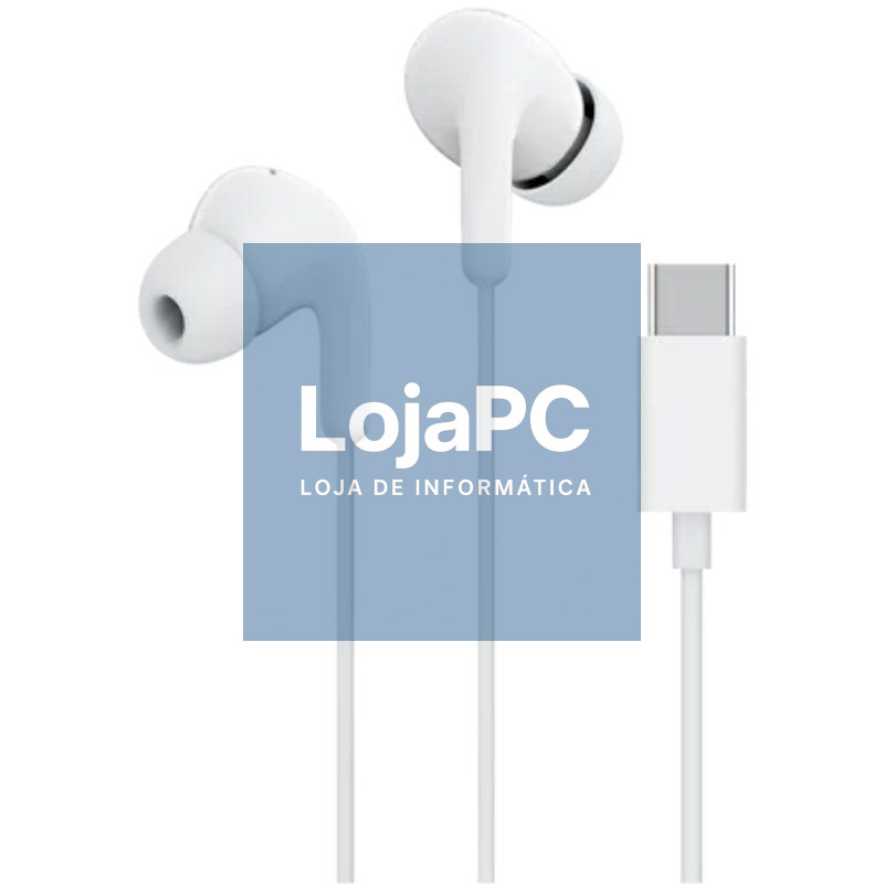 Auscultadores Intrauditivos Xiaomi Earphones Tipo-C/ com Microfone/ USB Tipo-C/ Brancos