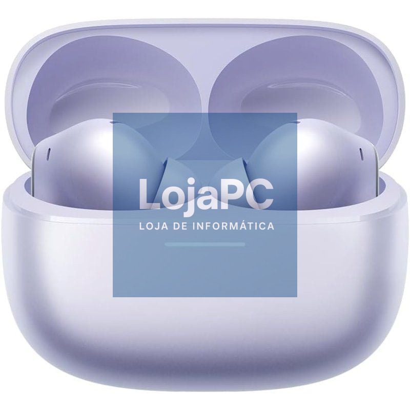 Auscultadores Bluetooth Xiaomi Redmi Buds 6 Pro com estojo de carga/ Autonomia 10h/ Violeta Lavanda