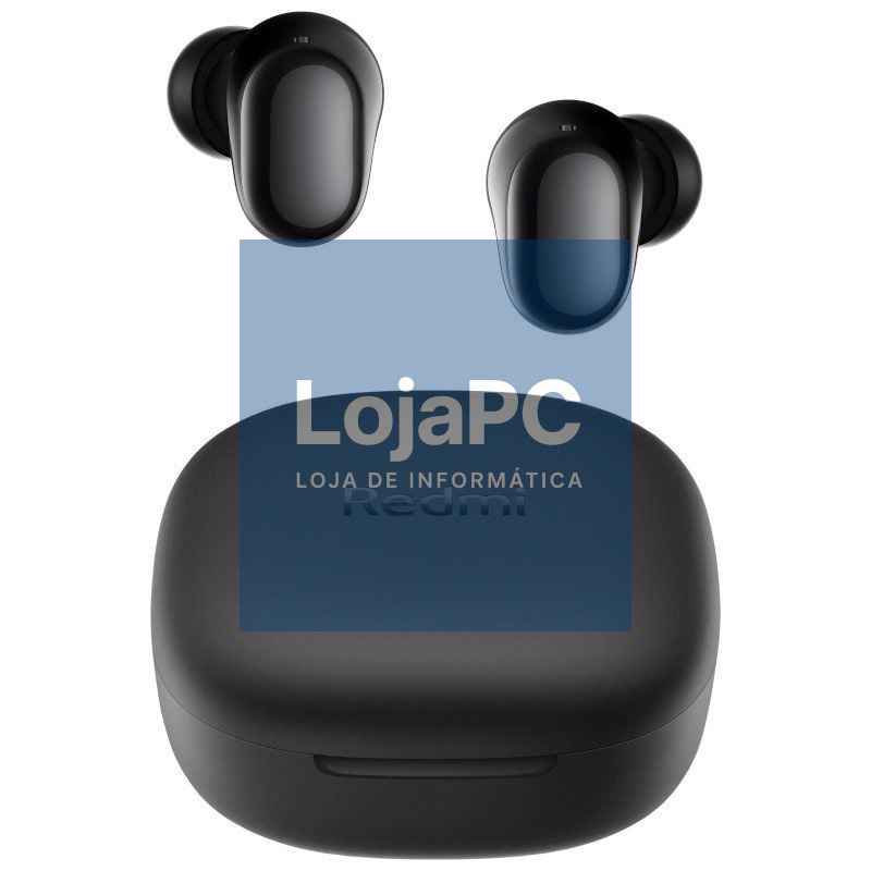 Auscultadores Bluetooth Xiaomi Redmi Buds 6 Play com estojo de carga/ Autonomia 7h/ Pretos