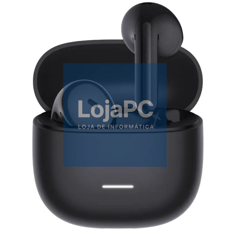 Auscultadores Bluetooth Xiaomi Redmi Buds 8 Active com estojo de carga/ Autonomia 7h/ Preto