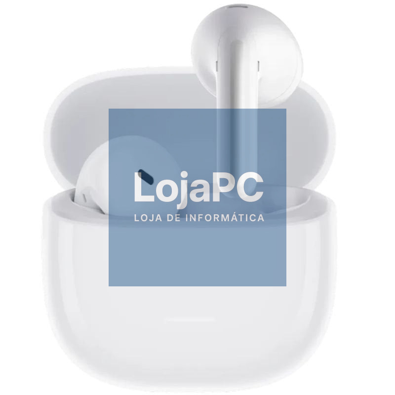 Auscultadores Bluetooth Xiaomi Redmi Buds 8 Active com estojo de carga/ Autonomia 7h/ Branco