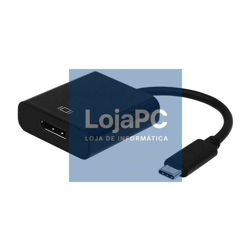 Conversor Aisens A109-0345/ USB Tipo-C Macho - DisplayPort Fêmea/ 15cm/ Preto