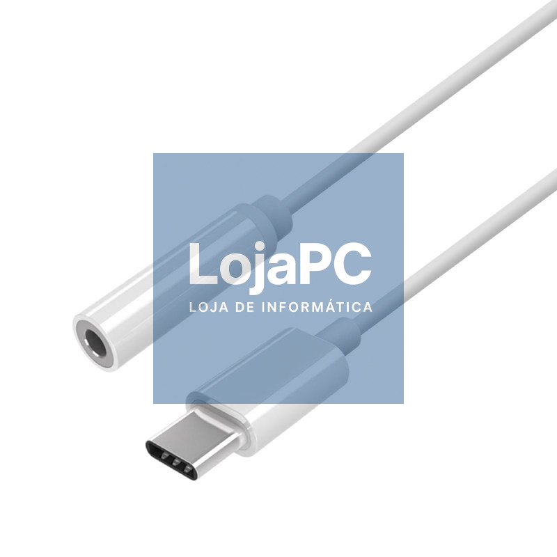 Conversor USB Tipo-C Aisens A109-0384/ USB Tipo-C Macho - Jack 3.5 Fêmea