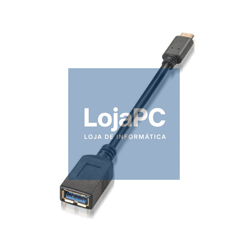 Cabo USB 3.1 Tipo-C Aisens A107-0062/ USB Tipo-C Macho - USB Fêmea/ 5Gbps/ 15cm/ Preto