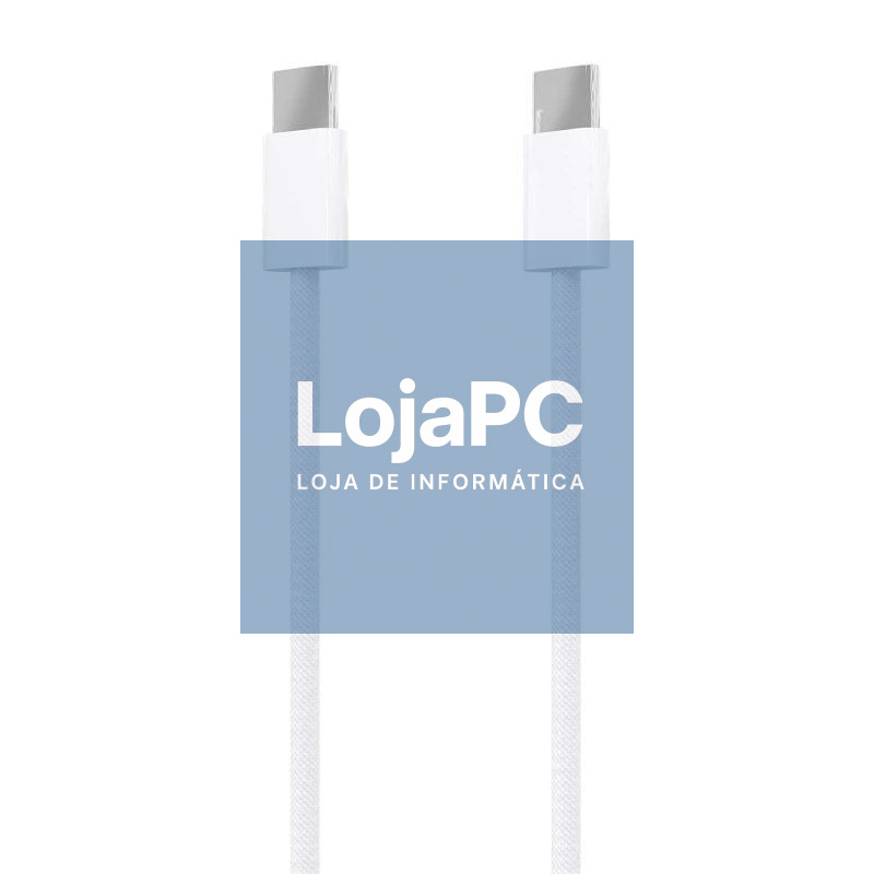 Cabo USB 2.0 Tipo-C Aisens A107-0855/ USB Tipo-C Macho - USB Macho/ até 60W/ 480Mbps/ 1m/ Branco