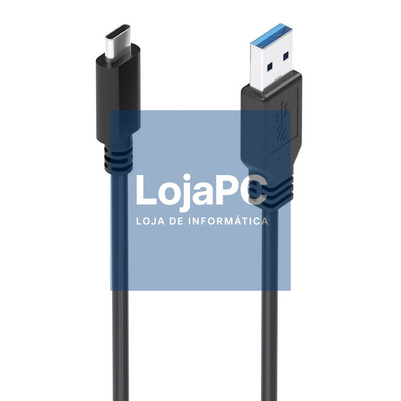 Cabo USB 3.1 Tipo-C Aisens A107-0860/ USB Tipo-C Macho - USB Macho/ 10Gbps/ 2m/ Preto
