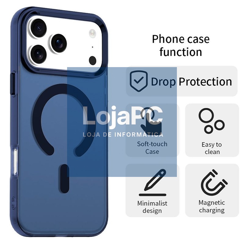 COOL Case for iPhone 17 Magnetic Navy Blue Colorful — imagem 3