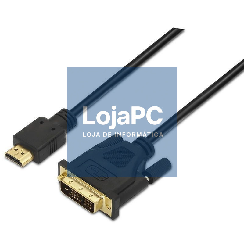 Cabo HDMI Aisens A117-0090/ DVI Macho - HDMI Macho/ 1.8m/ Preto