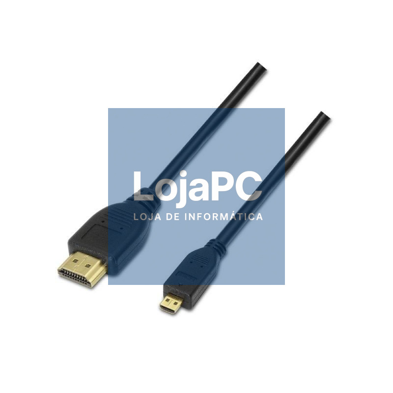 Cabo Micro HDMI Aisens A119-0117/ HDMI Macho - Micro HDMI Macho/ até 10W/ 720Mbps/ 1.8m/ Preto