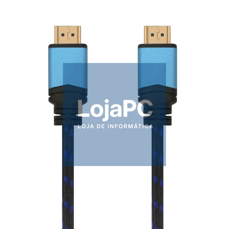 Cabo HDMI 2.0 4K Aisens A120-0357/ HDMI Macho - HDMI Macho/ 2m/ Preto/ Azul