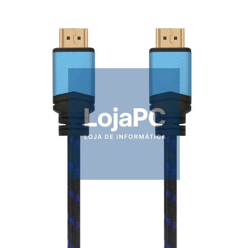 Cabo HDMI 2.0 4K Aisens A120-0360/ HDMI Macho - HDMI Macho/ 10m/ Preto y Azul