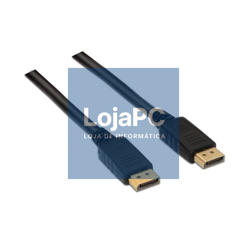 Cabo DisplayPort 1.2 4K Aisens A124-0130/ DisplayPort Macho - DisplayPort Macho/ até 5W/ 2300Mbps/ 3m/ Preto