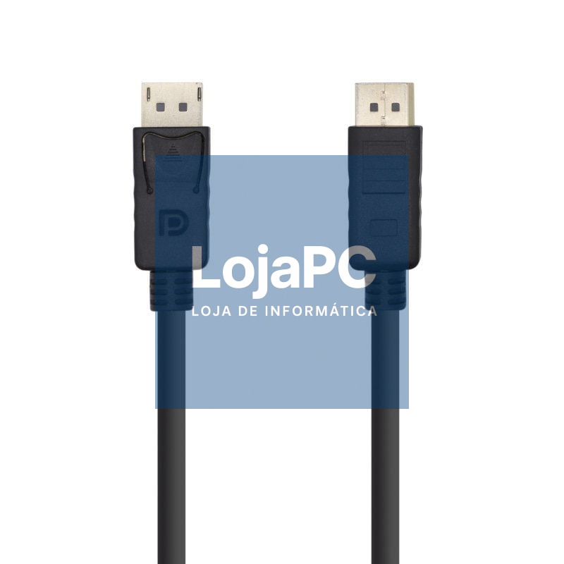 Cabo DisplayPort 1.2 4K Aisens A124-0388/ DisplayPort Macho - DisplayPort Macho/ até 5W/ 2300Mbps/ 10m/ Preto