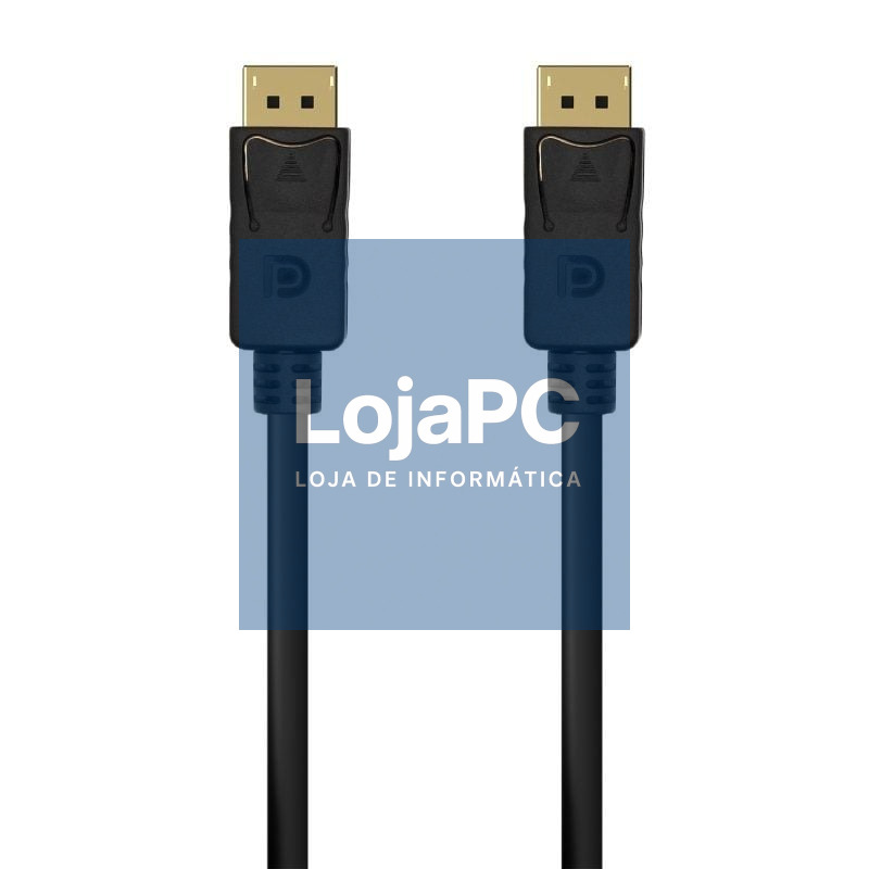 Cabo DisplayPort 1.2 4K Aisens A124-0549/ DisplayPort Macho - DisplayPort Macho/ até 5W/ 2300Mbps/ 1.5m/ Preto