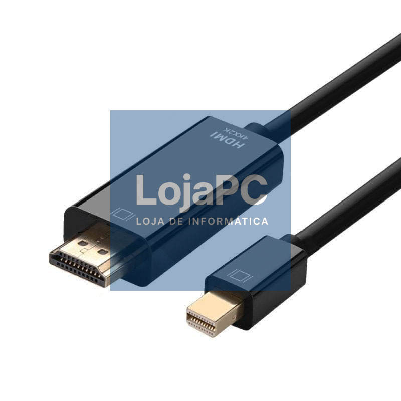 Cabo Conversor Aisens A125-0458/ Mini DisplayPort Macho - HDMI Macho/ até 5W/ 2300Mbps/ 3m/ Preto
