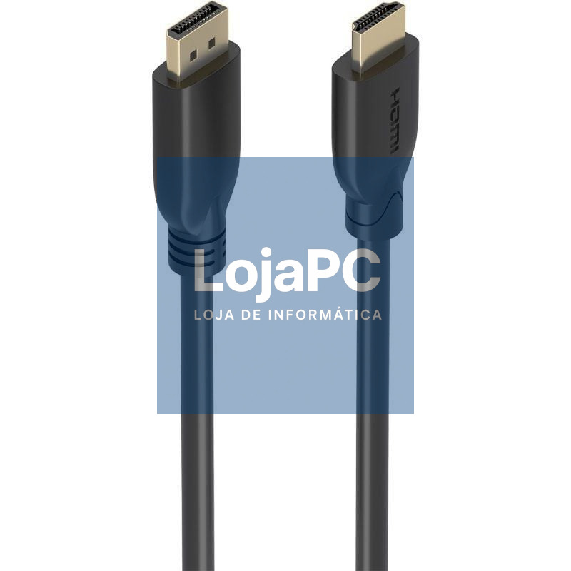 Cabo Conversor Aisens A125-0921/ DisplayPort Macho - HDMI 4K Macho/ 7m/ Preto