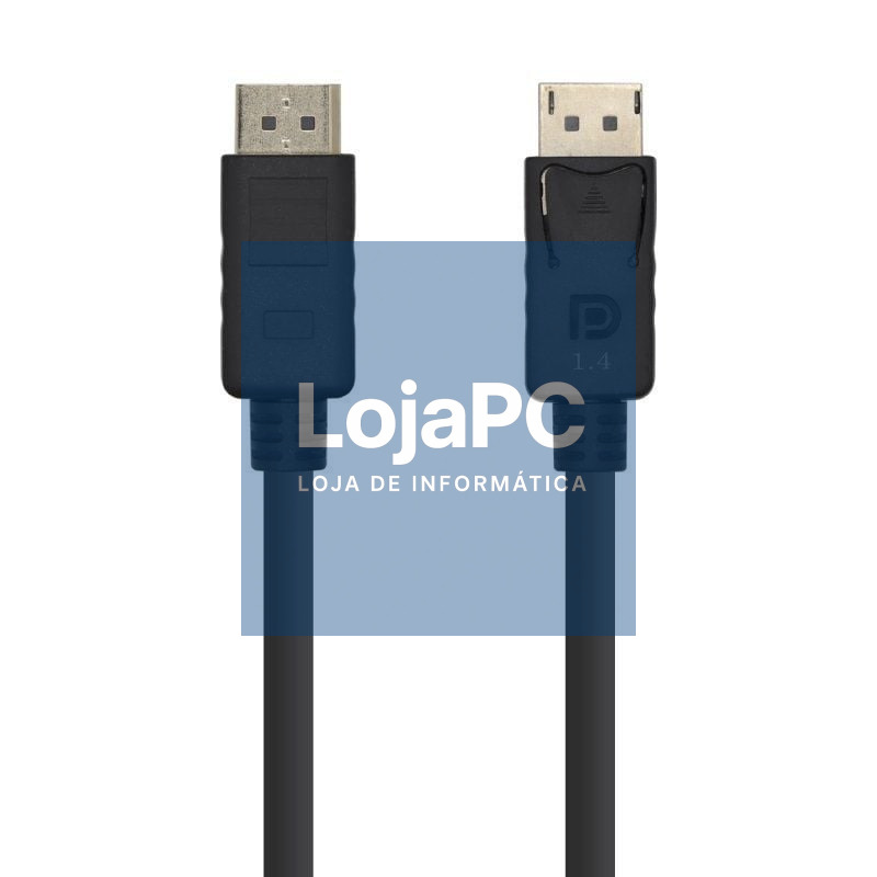 Cabo DisplayPort 1.4 8K Aisens A149-0390/ DisplayPort Macho - DisplayPort Macho/ 2m/ Preto