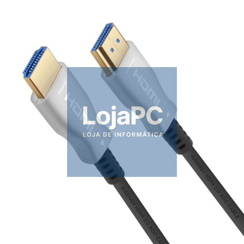 Cabo HDMI 2.0 AOC 4K Aisens A148-0377/ HDMI Macho - HDMI Macho/ 15m/ Preto