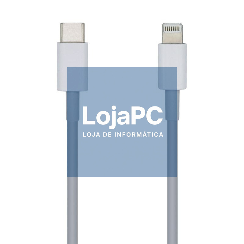 Cabo USB Tipo-C 2.0 Lightning Aisens A102-0443/ Lightning Macho - USB Tipo-C Macho/ 480Mbps/ 2m/ Branco