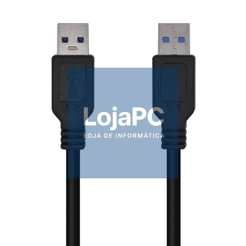 Cabo USB 3.0 Aisens A105-0447/ USB Macho - USB Macho/ 5Gbps/ 2m/ Preto