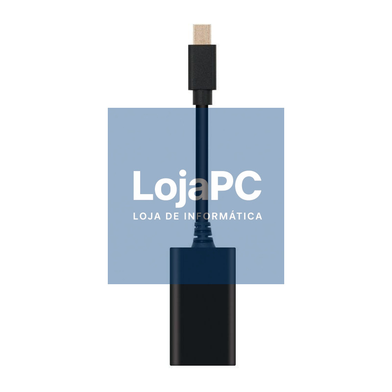 Conversor Nanocable 10.16.0102/ Mini DisplayPort Macho - HDMI Fêmea/ 15cm/ Preto