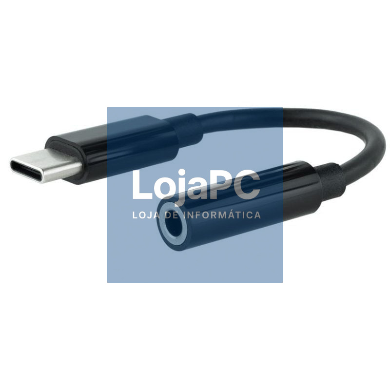 Conversor USB Tipo-C Nanocable 10.24.1205/ USB Tipo-C Macho - Jack 3.5 Fêmea