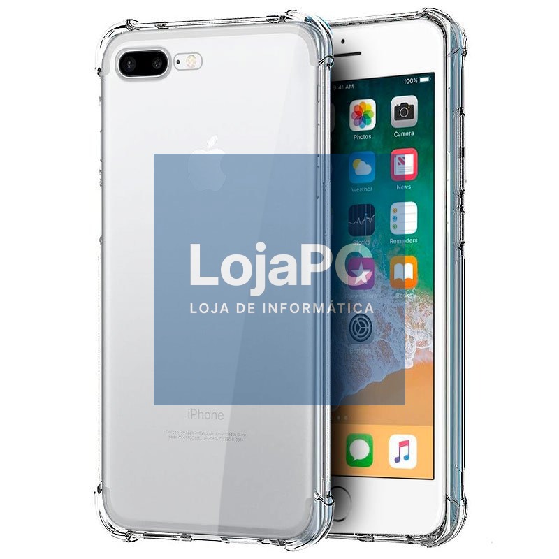 COOL Case for iPhone 7 Plus / iPhone 8 Plus AntiShock Transparent