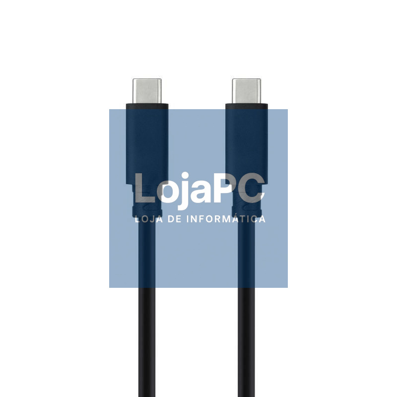 Cabo USB 3.1 Tipo-C Nanocable 10.01.4102/ USB Tipo-C Macho - USB Tipo-C Macho/ até 100W/ 10Gbps/ 2m/ Preto