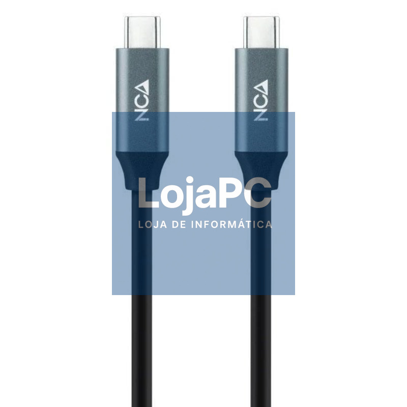 Cabo USB 3.2 Tipo-C Nanocable 10.01.4303/ USB Tipo-C Macho - USB Tipo-C Macho/ até 100W/ 20Gbps/ 3m/ Cinzento y Preto