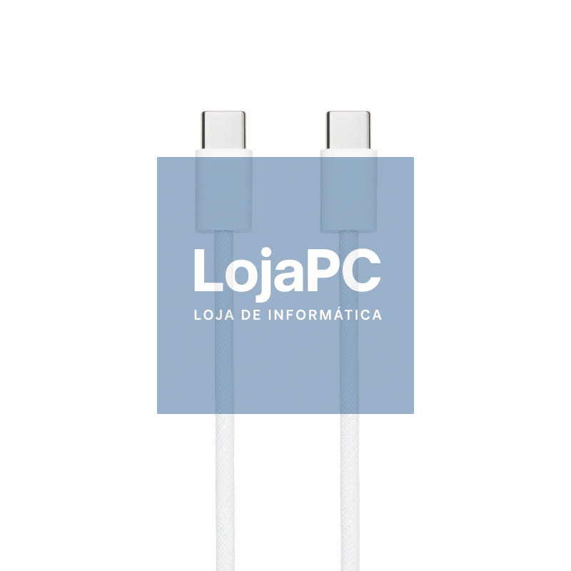 Cabo USB 2.0 Tipo-C Nanocable 10.01.6001-CO/ USB Tipo-C Macho - USB Tipo-C Macho/ até 60W/ 480Mbps/ 1m/ Branco