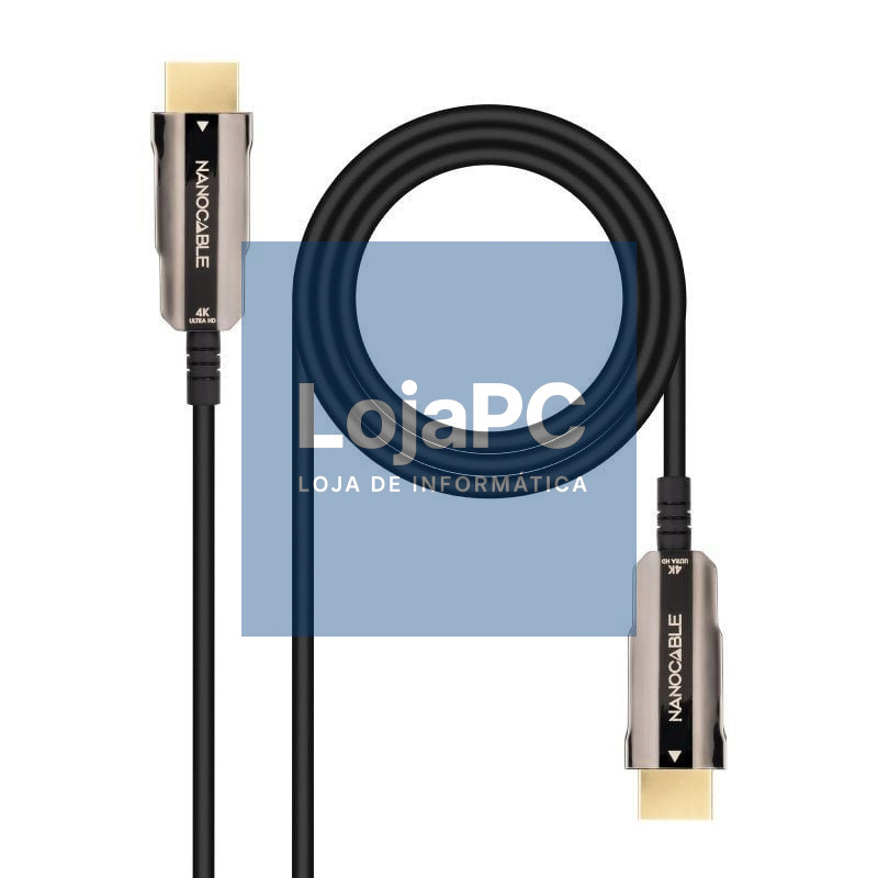 Cabo HDMI 2.0 4K AOC Nanocable 10.15.2020/ HDMI Macho - HDMI Macho/ 20m/ Preto