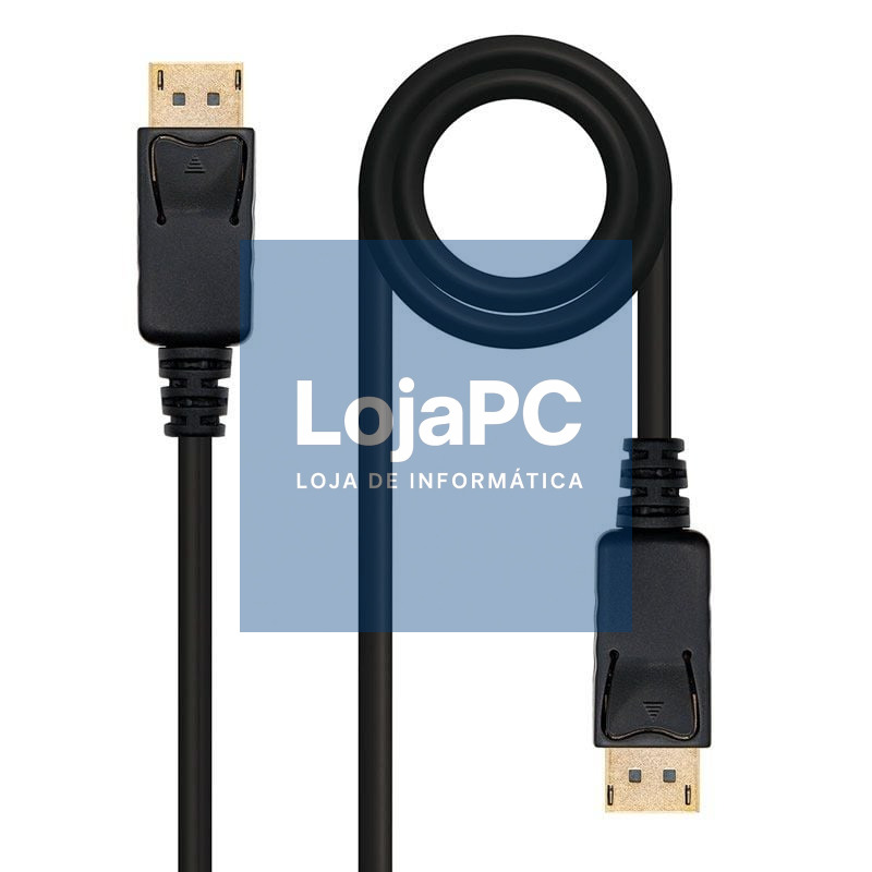 Cabo DisplayPort 1.2 4K Nanocable 10.15.2303/ DisplayPort Macho - DisplayPort Macho/ 3m/ Preto
