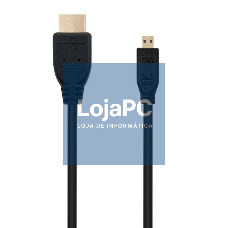 Cabo Micro HDMI Nanocable 10.15.3502/ HDMI Macho - Micro HDMI Macho/ 1.8m/ Preto