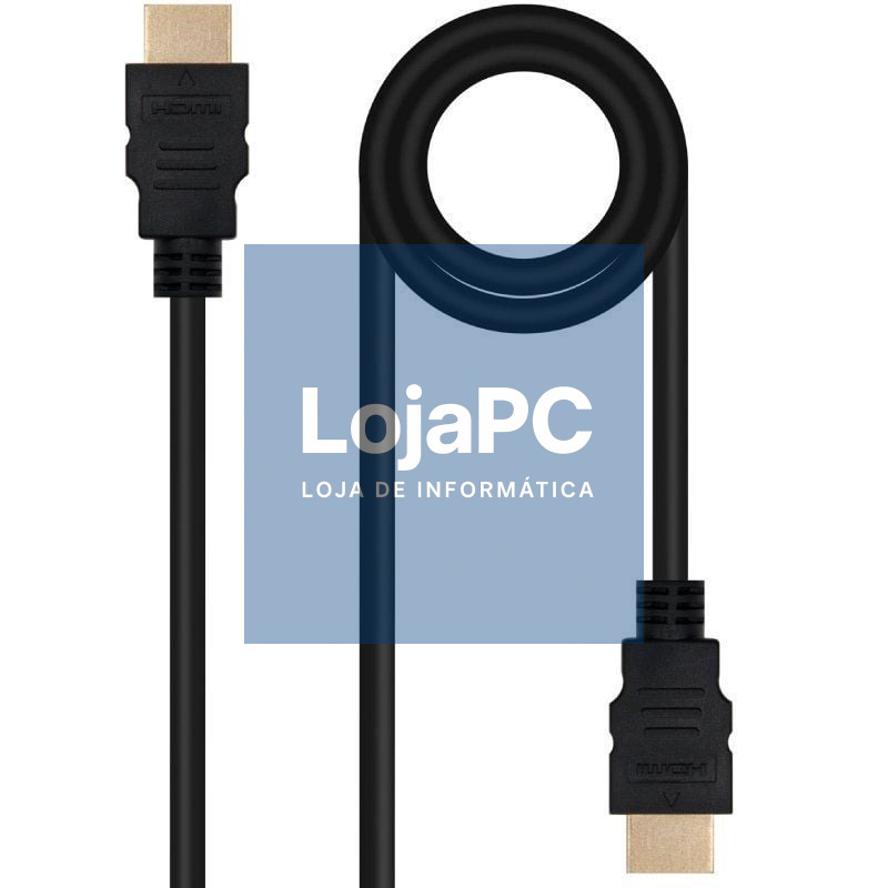 Cabo HDMI 2.0 4K Nanocable 10.15.3800/ HDMI Macho - HDMI Macho/ 50cm/ Preto